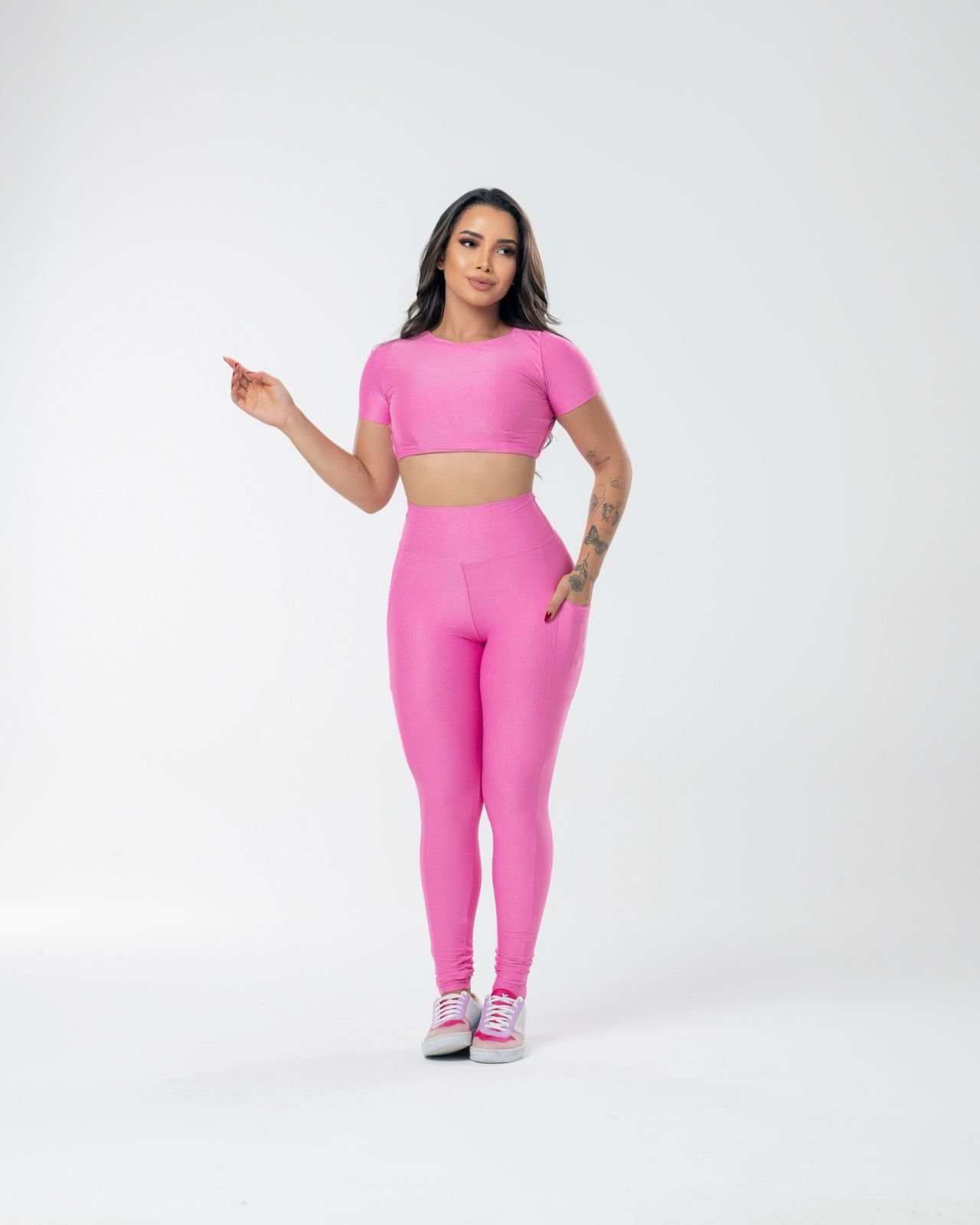 CALÇA CANELADA GLOW BOLSO - Imagem 2