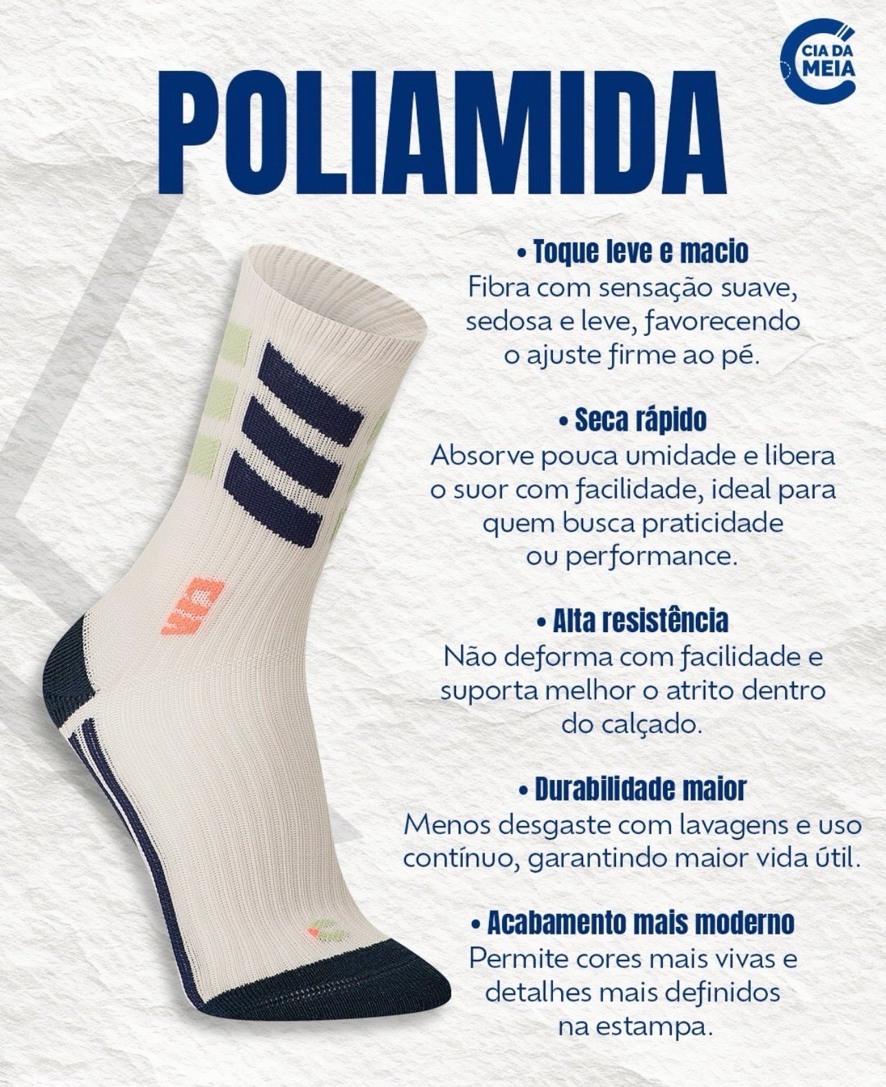 MEIA POLIAMIDA REFLETIVA