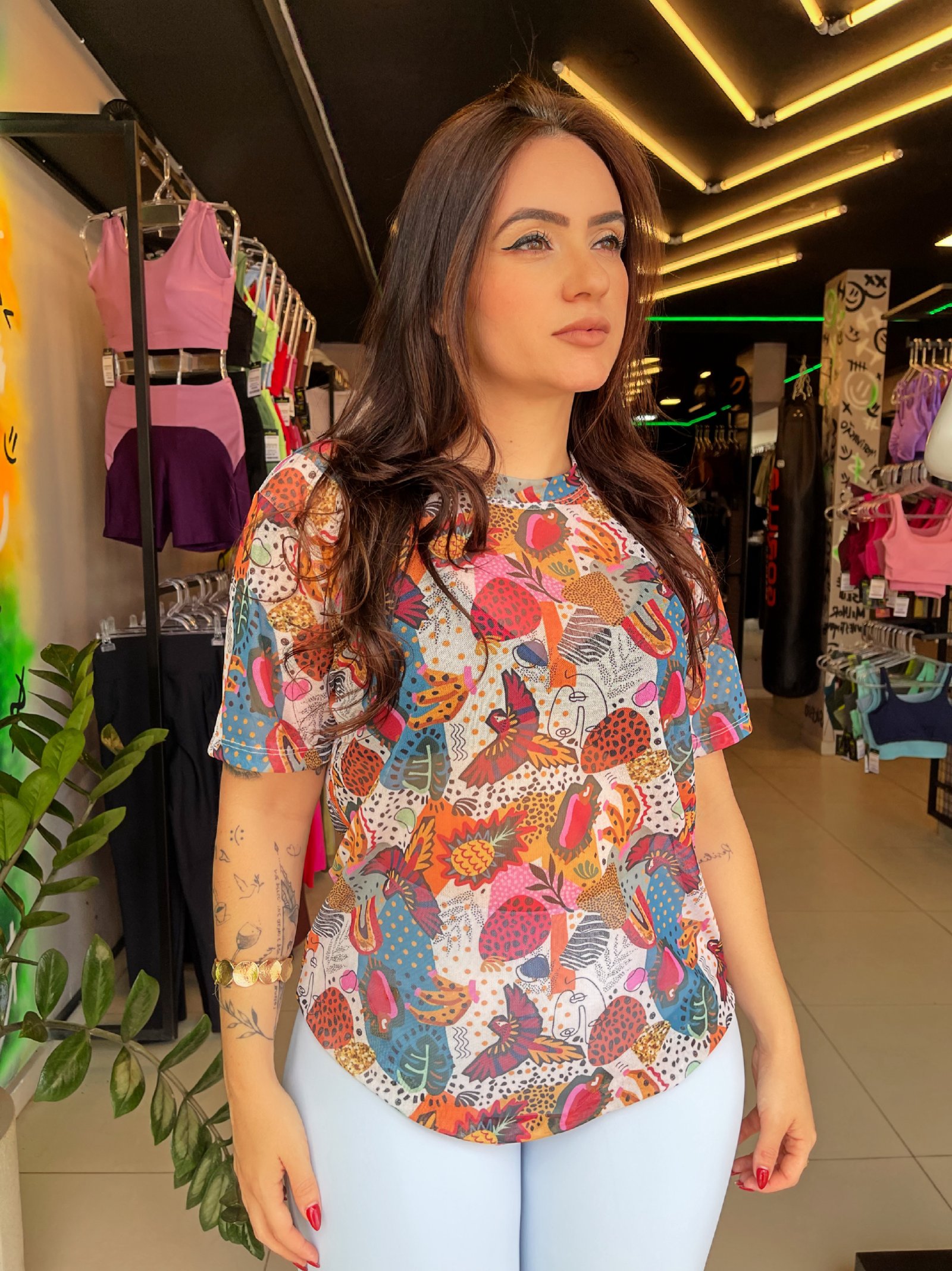 BLUSA TULE ESTAMPADA - Imagem 2