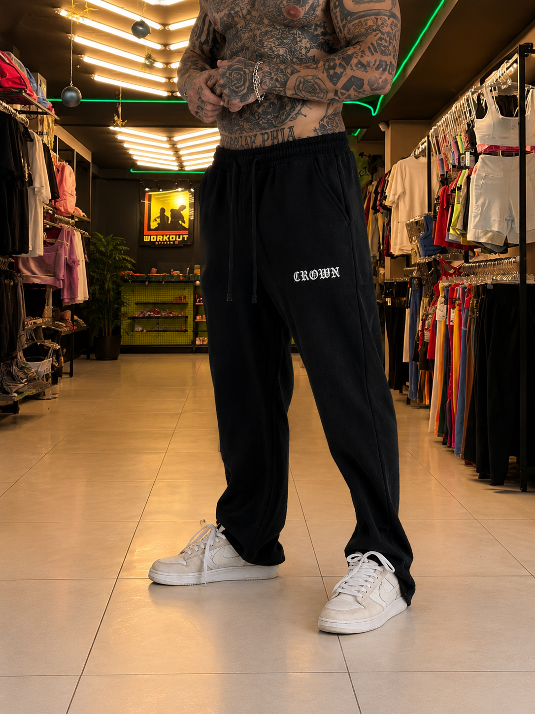 CALÇA MOLETOM RETA