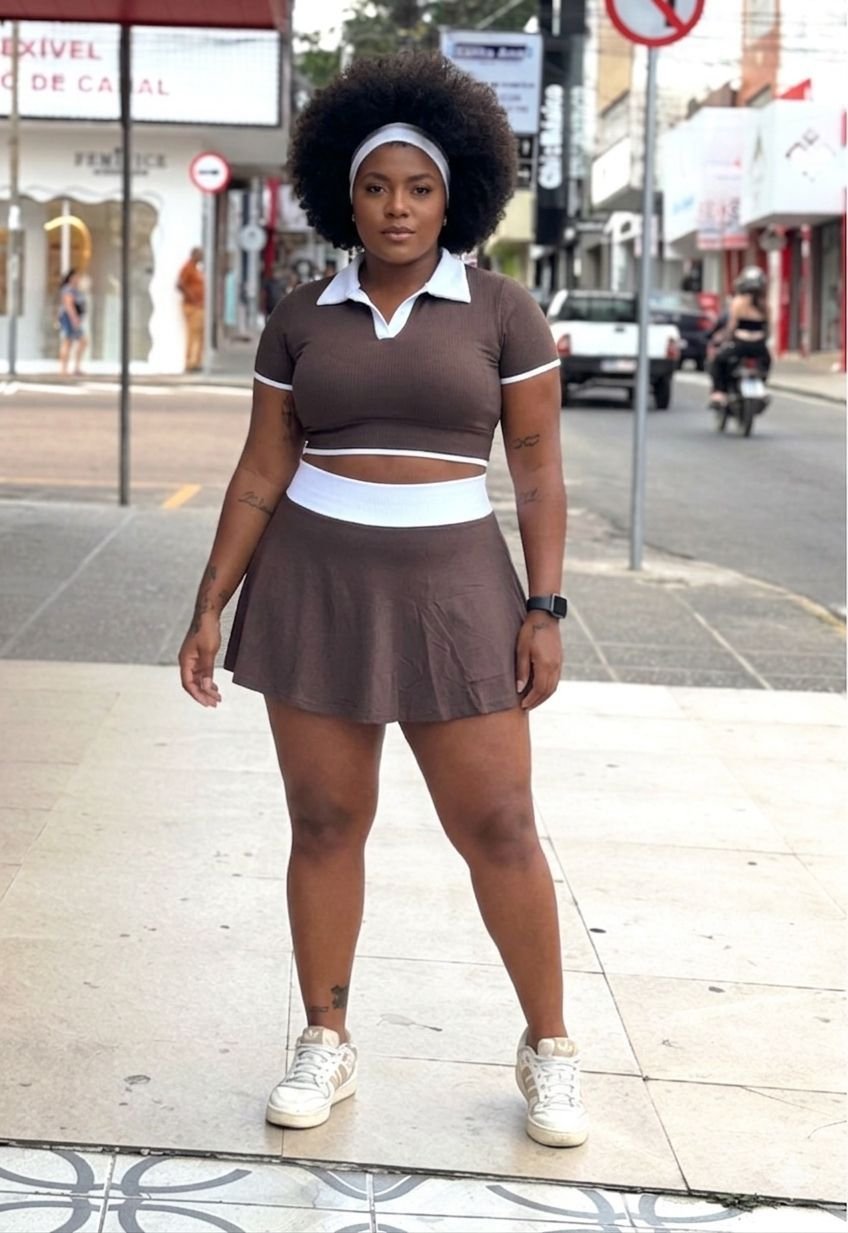 CONJ BEACH TENIS MANG - Imagem 2